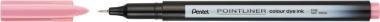 Pentel tűfilc SZÍNES Pointliner 0,4 mm – babarózsaszín
